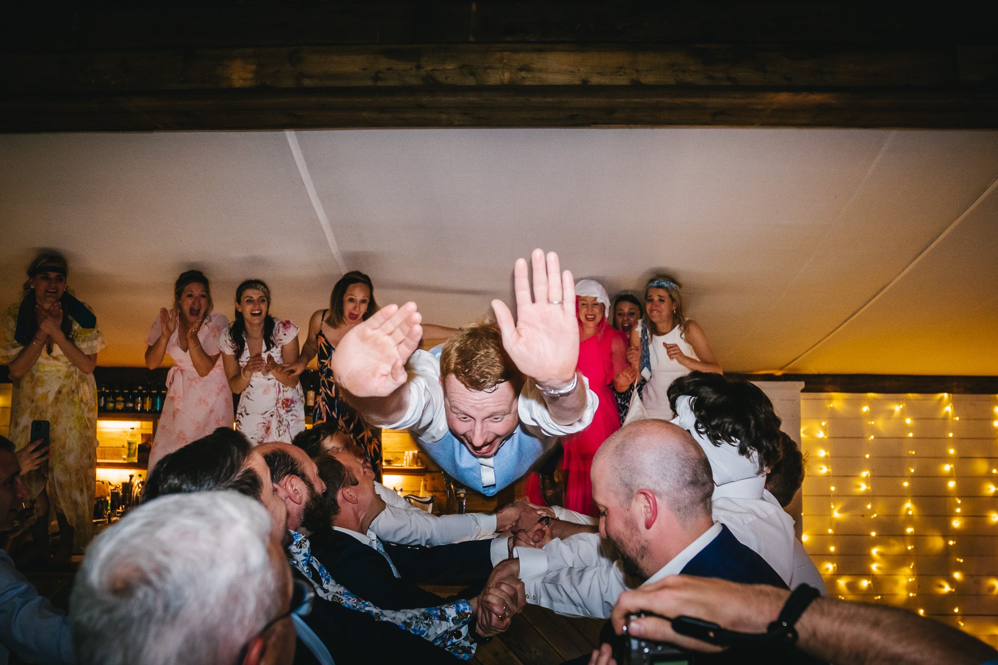 Dancing on The Bar at The Normans wedding venue. Photo by Chris Milner Photography (3).jpg