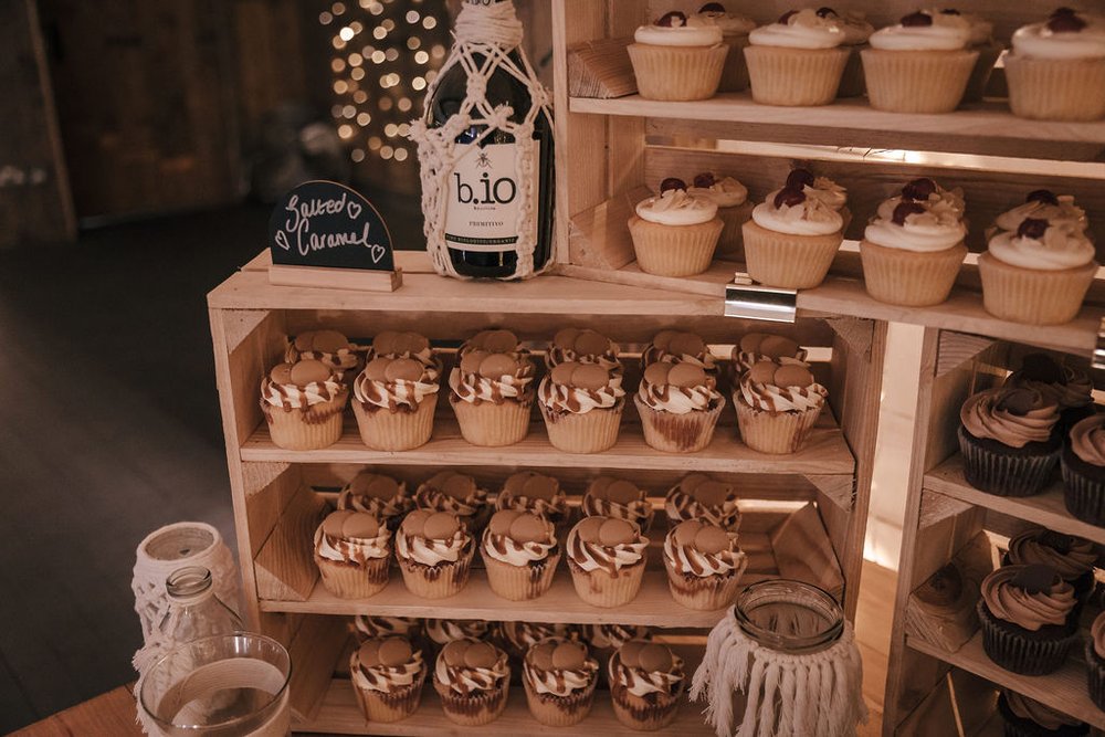 15_Wedding cupcake detail in The Normans wedding venue. Photo by Jules Barron.jpg