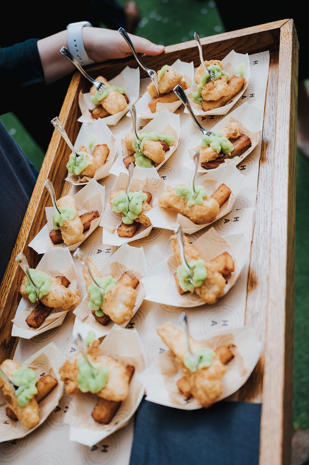 05_Delicious canapes in The Normans Courtyard. Photo by Charlotte White (3).jpg