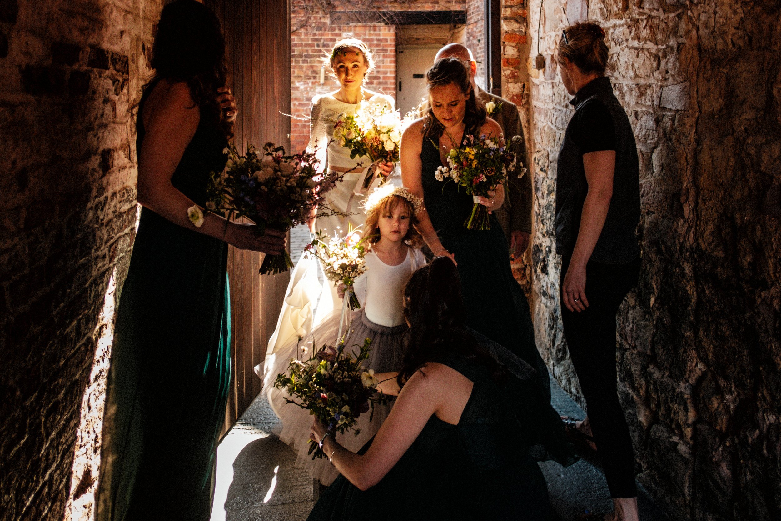 08_Bride and bridesmaids before the wedding ceremony at The Normans.jpg