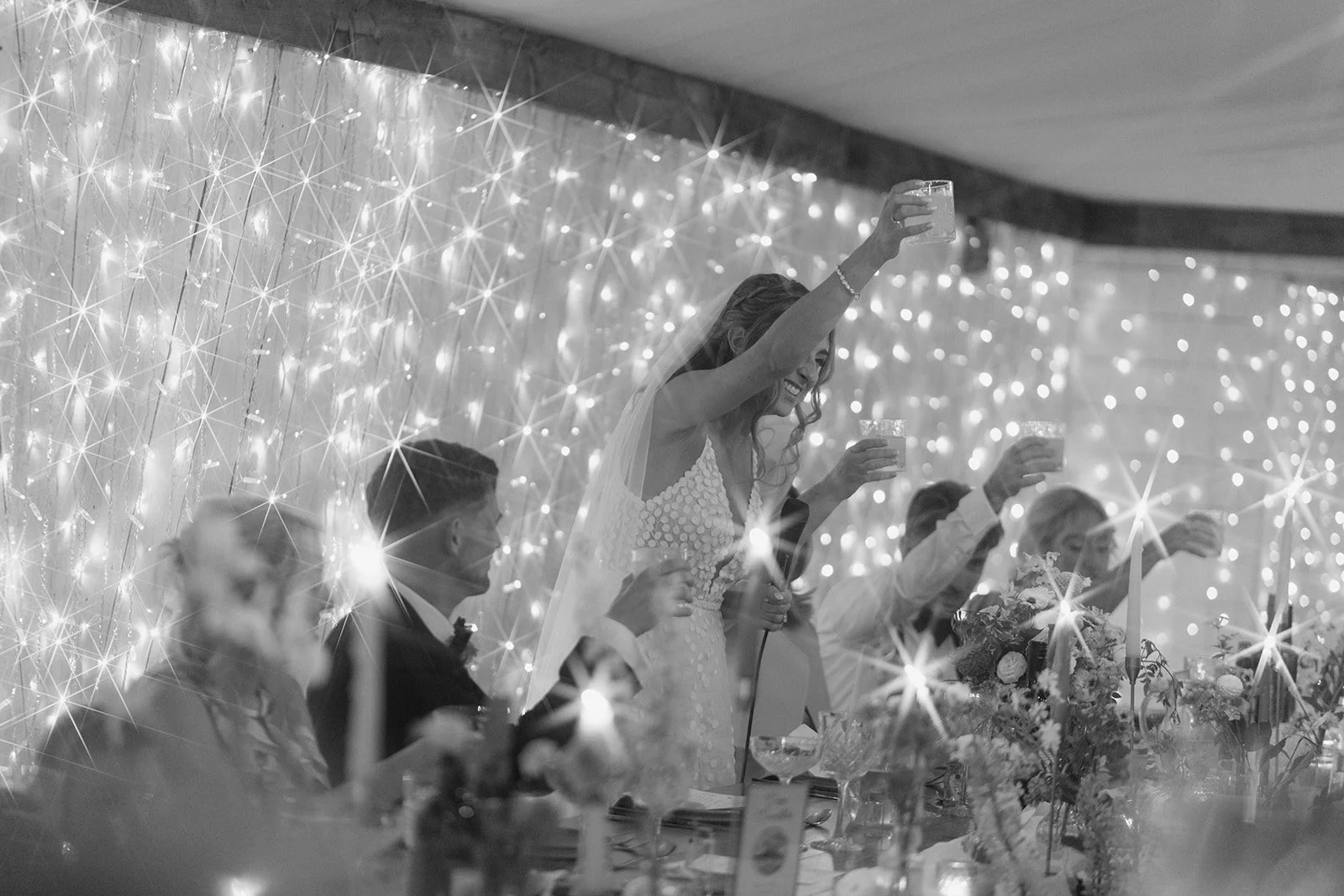 bride-raising-toast-sparkling-fairy-light-backdrop.jpg