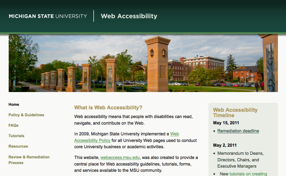 Moving forward with Web Accessibility