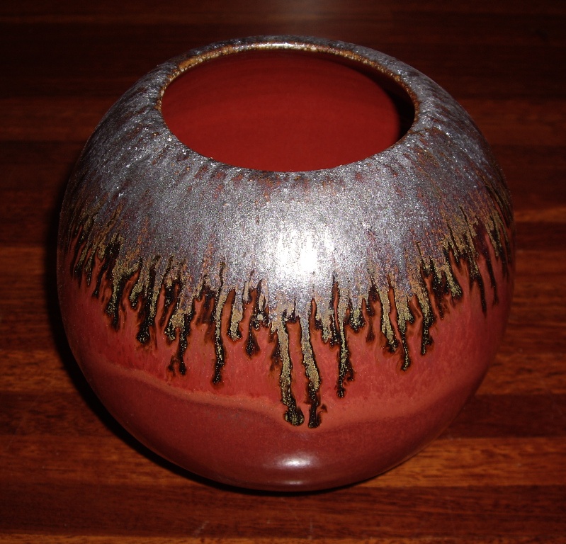 Red Ball Vase