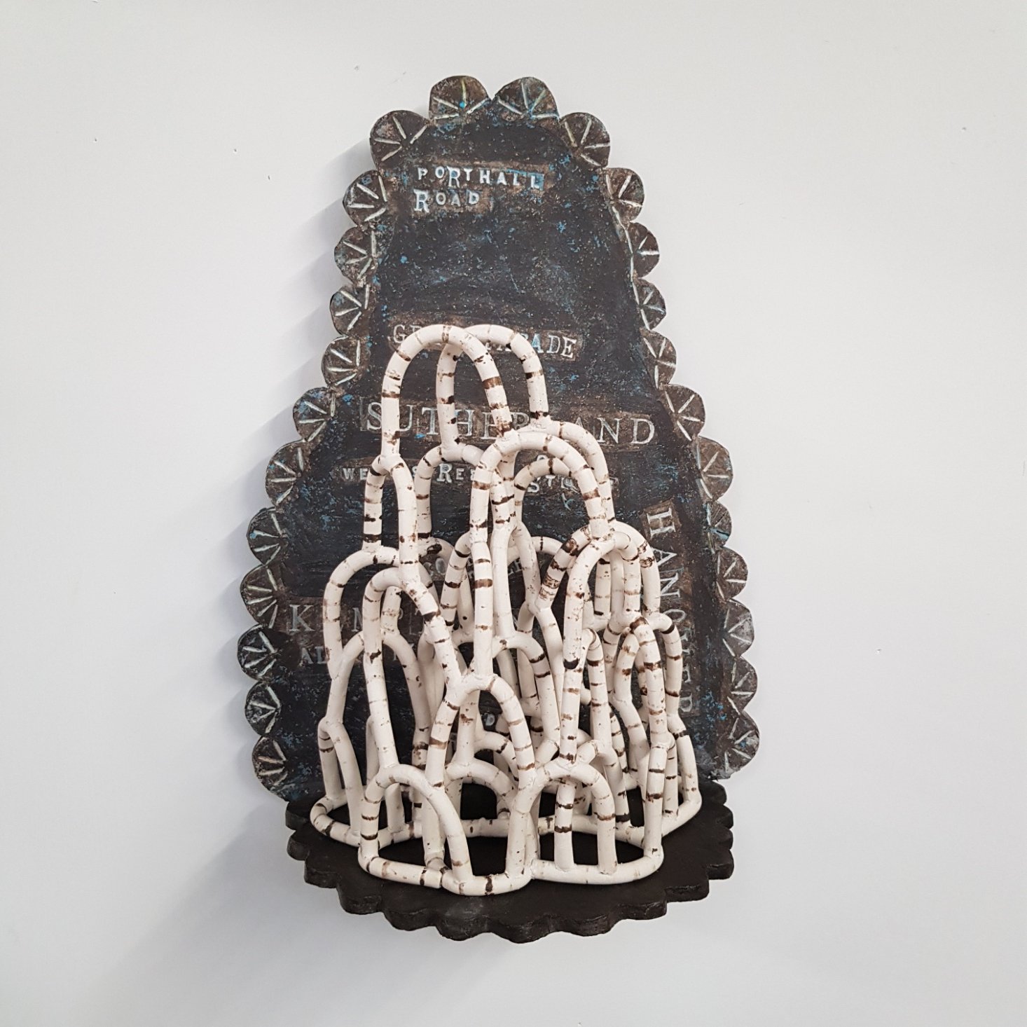 This piece represents the landscape of Brighton which is built on seven hills.