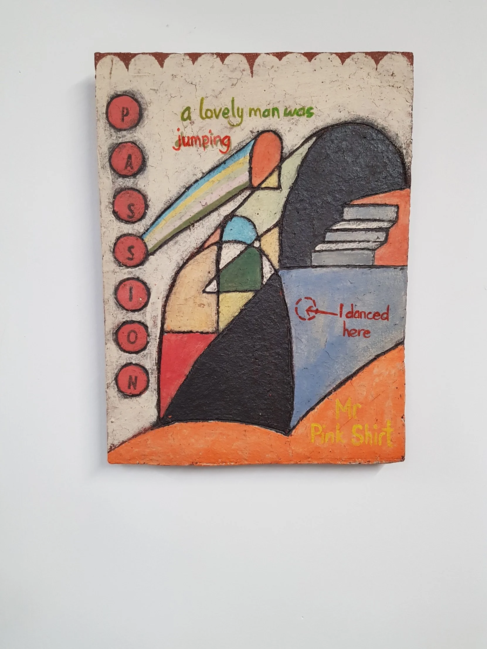 I used to go to a nightclub called Passion in Brighton a lot. I made a sketch of it at the time and this piece is based on that sketch.