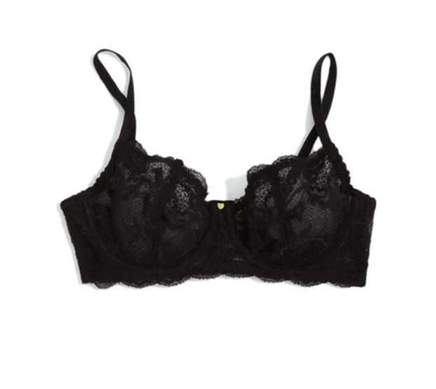 Black Underwire Lace Bra 