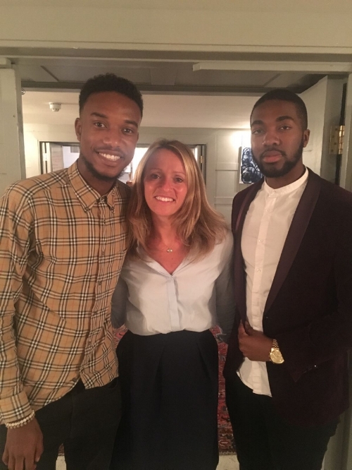 Photo: Nana Darko, Darren and Linzi Boyd - Founder of the BOB School