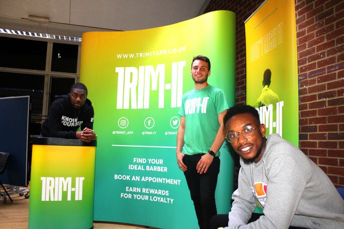 Photo: Nana Darko, Darren and Fergus (Co-Founders of TRIM-IT )