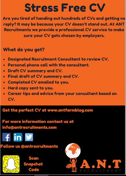 ANT Recruitment: Stress-Free CV
