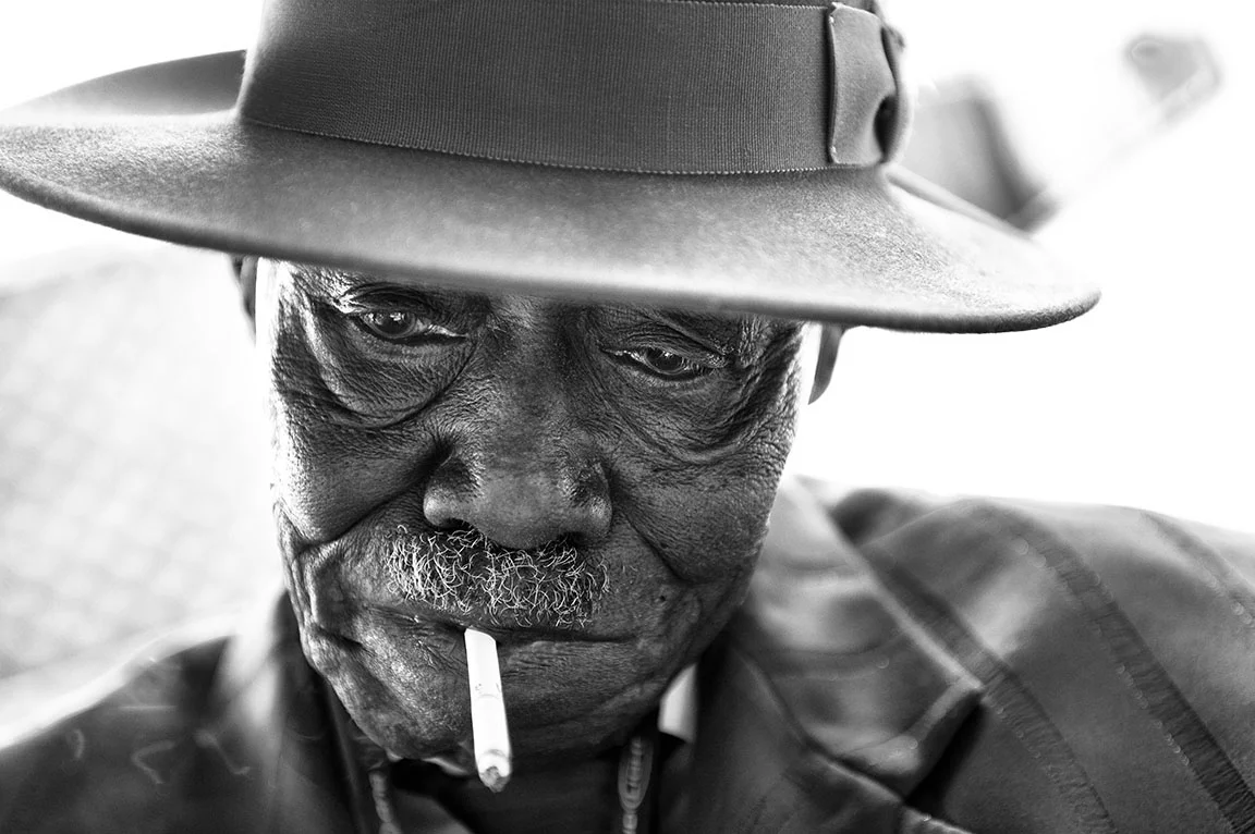 Pinetop Perkins captured by Jérôme Brunet