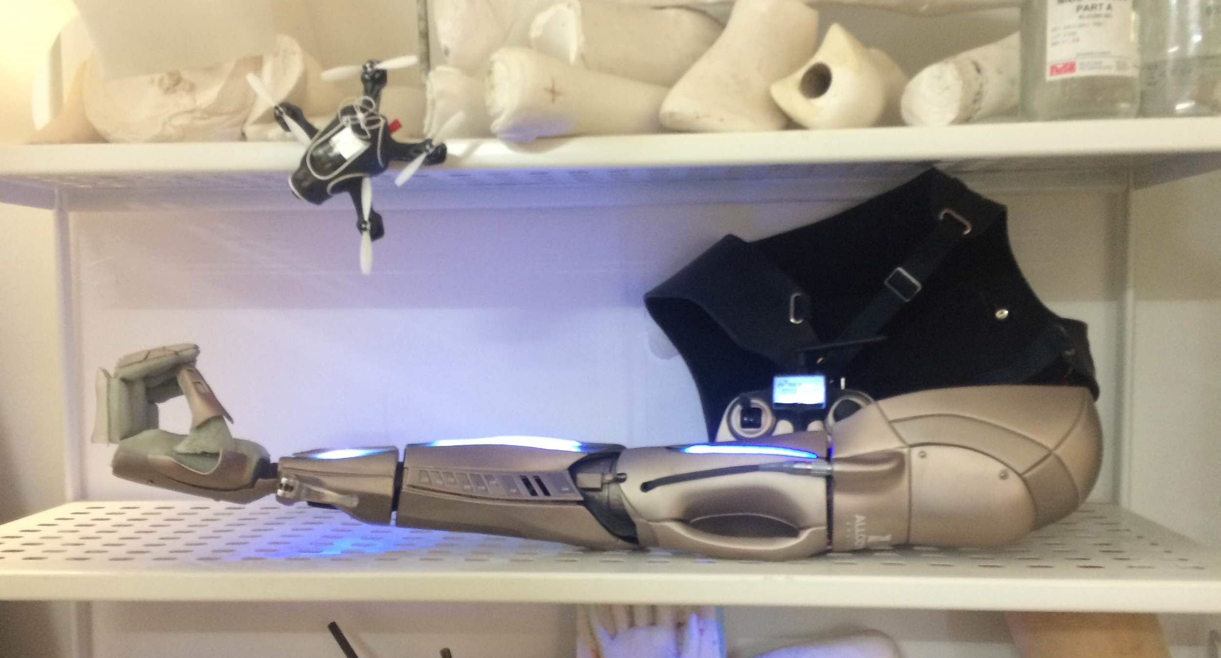 Open Bionics in collaboration with The Alternative Limb Project for James Young sponsered by Konami. The Phantom Limb photographed by Omkaar Kotedia. 