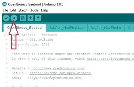 ‘Upload’ button
