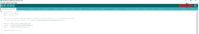 ‘Serial Monitor’ button