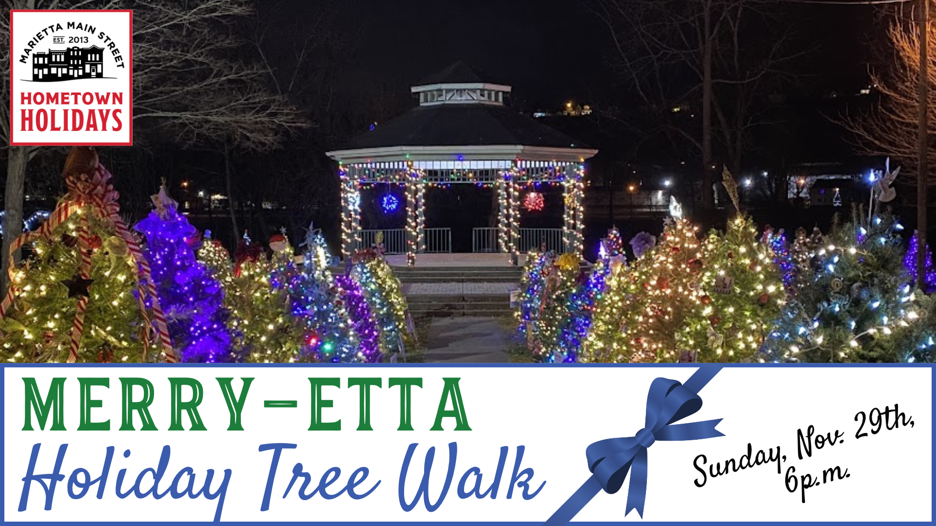 Opening Night of the Holiday Tree Walk