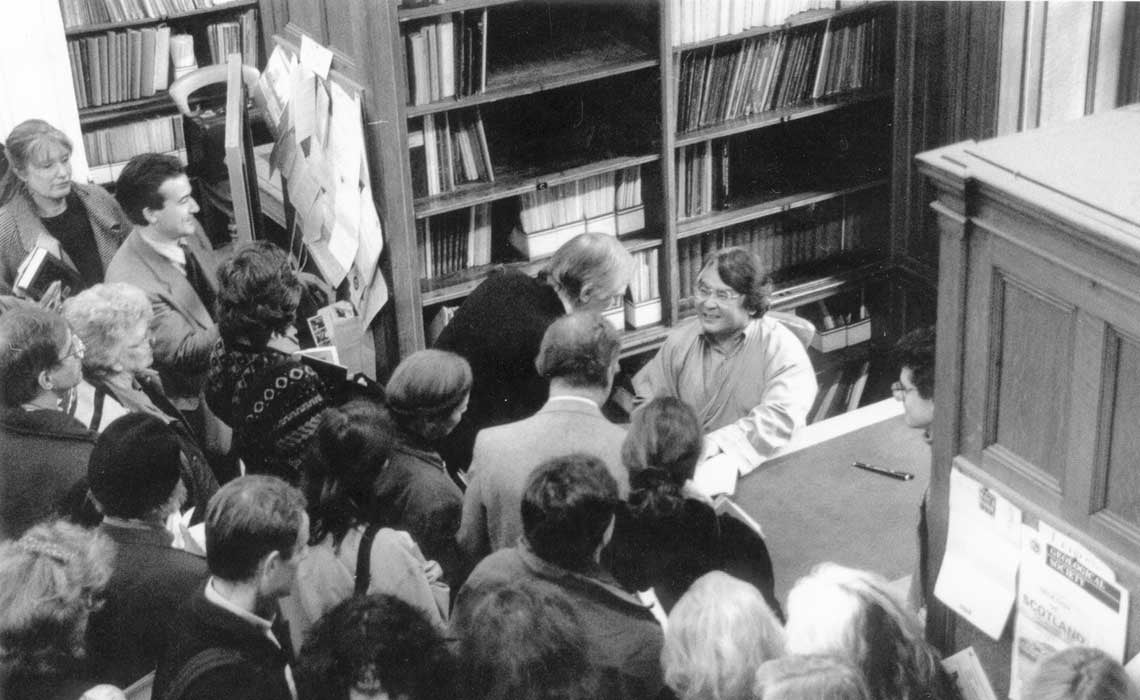 Sogyal Rinpoche at a book signing in London, early 90's
