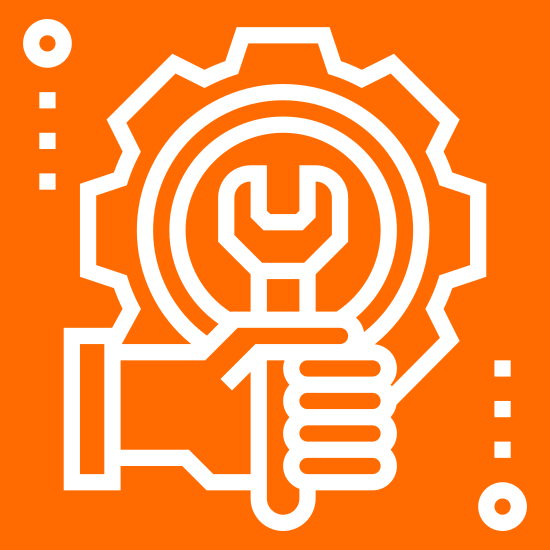  spanner and cog engineering graphic 