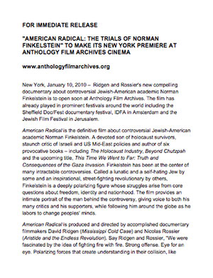 American Radical Press Release