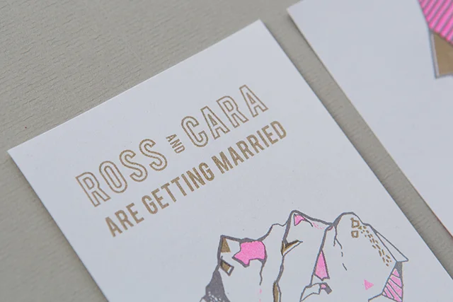 Cara + Ross' Wedding Stationary