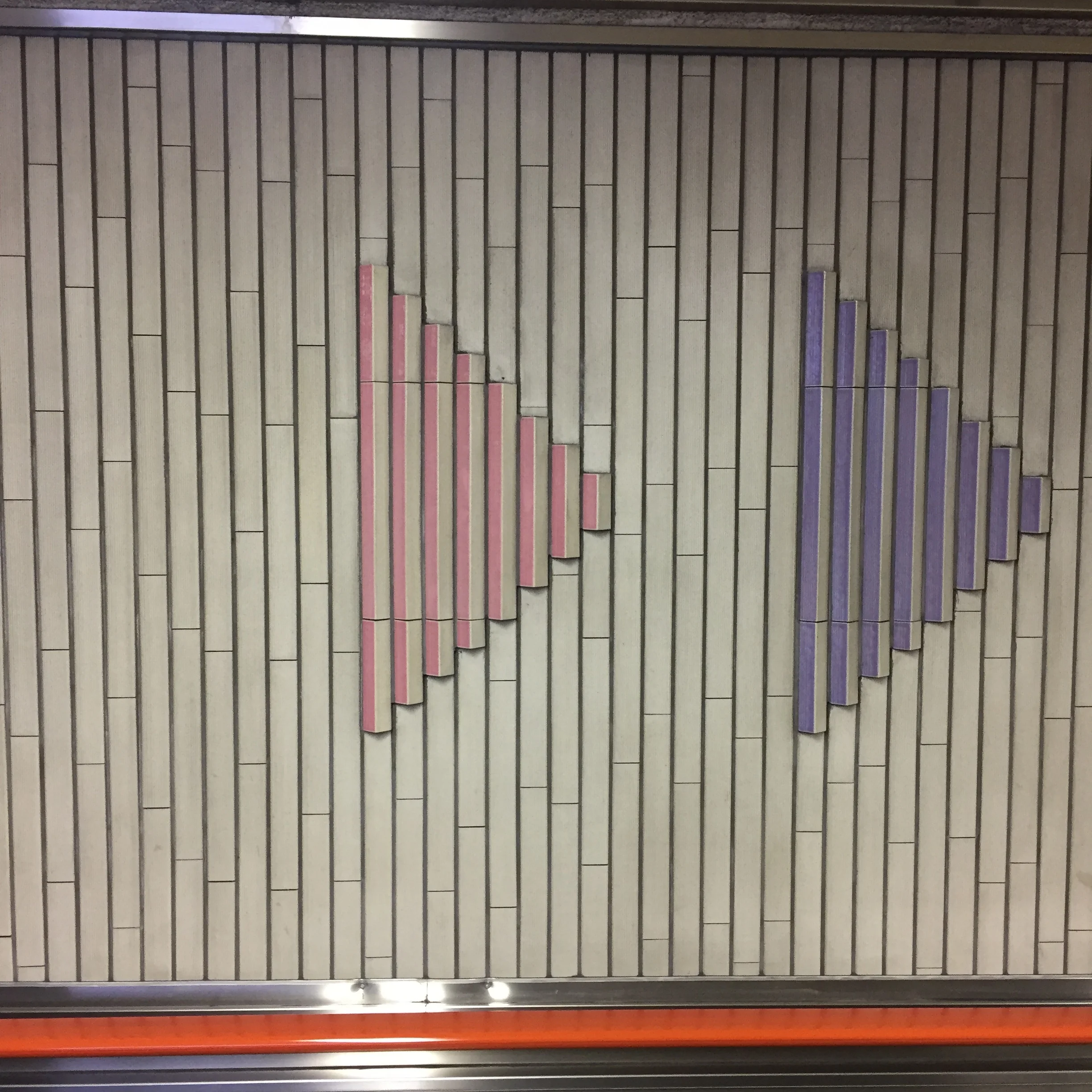 Subway station walls