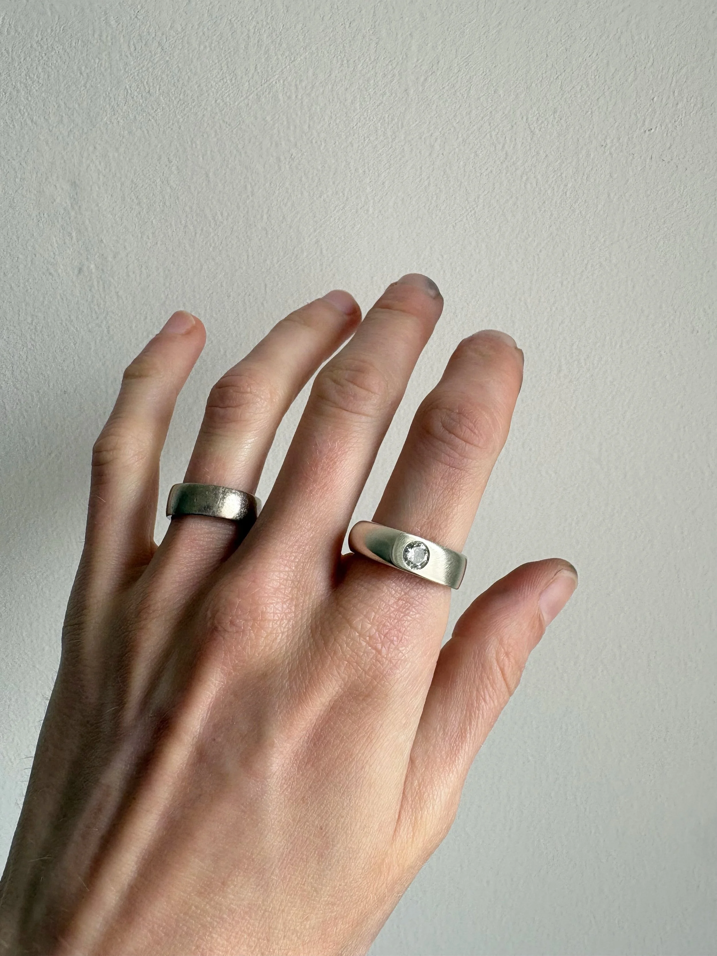 A recent remodel ✨

Using A&rsquo;s own gold, a collection of old pieces and an heirloom diamond, transformed into one solid statement ring.

Bold in scale, simple in form, and designed for everyday wear.

Swipe through for a couple of process shots 