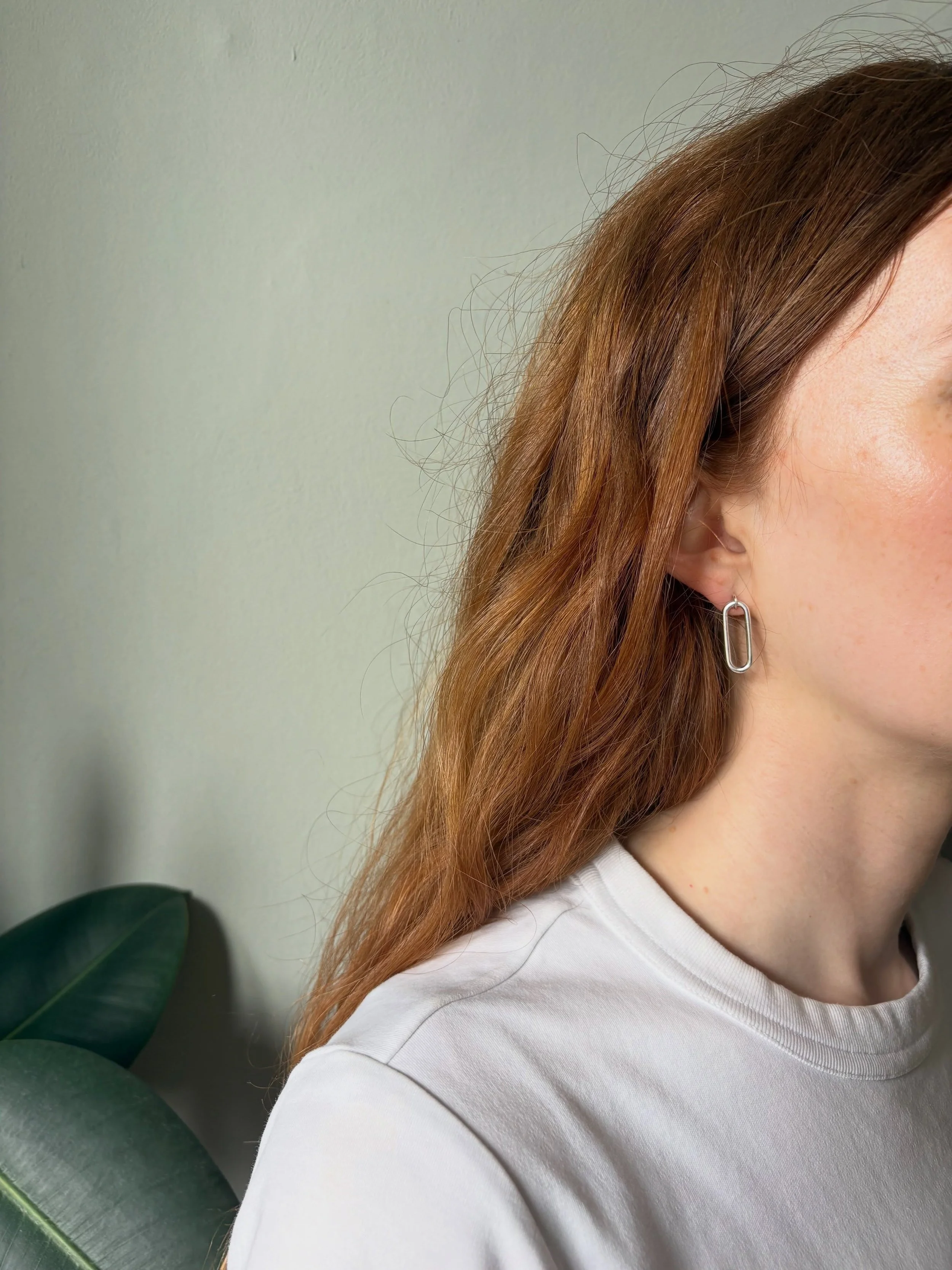 Introducing Small Link 🔗 

Originally designed as a bold statement piece, the original Link earrings have now been joined by Small Link &ndash; the same clean lines and sculptural form, in a more understated, everyday scale.

The Link Ring completes
