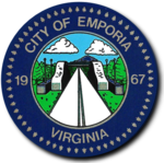  The City of Emporia (pop. 5,700) is the southern gateway to Virginia. Just 8 miles from the North Carolina line, it is the first municipality on I-95 heading into Virginia. Emporia is an hour’s drive (65 miles) from the Capital City of Richmond, thr