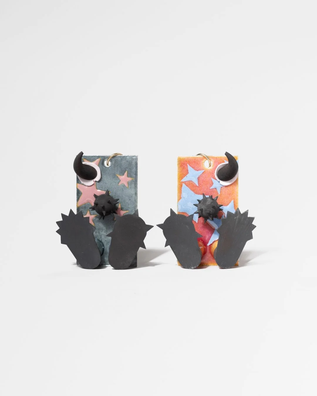 What inspires you most?

For me it's always things that others would find weird. With this series of pendants titled 'morningstar' I was inspired by the devil. This evil figure that is characterized by fire, falling stars, brimstone, spiky appendages