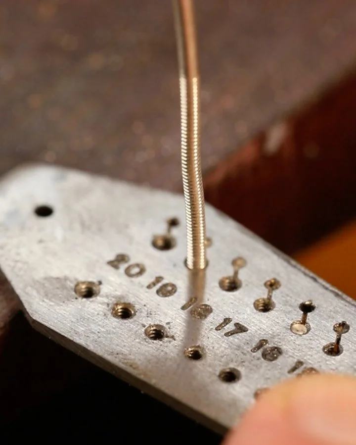 Zoom in! The toughest part of jewelry making? Patience! 😅 

I hand-thread screws to connect delicate glass and metal pieces without soldering, ensuring they stay secure when worn. Here&rsquo;s one used to attach the Pinback of a brooch. It is these 