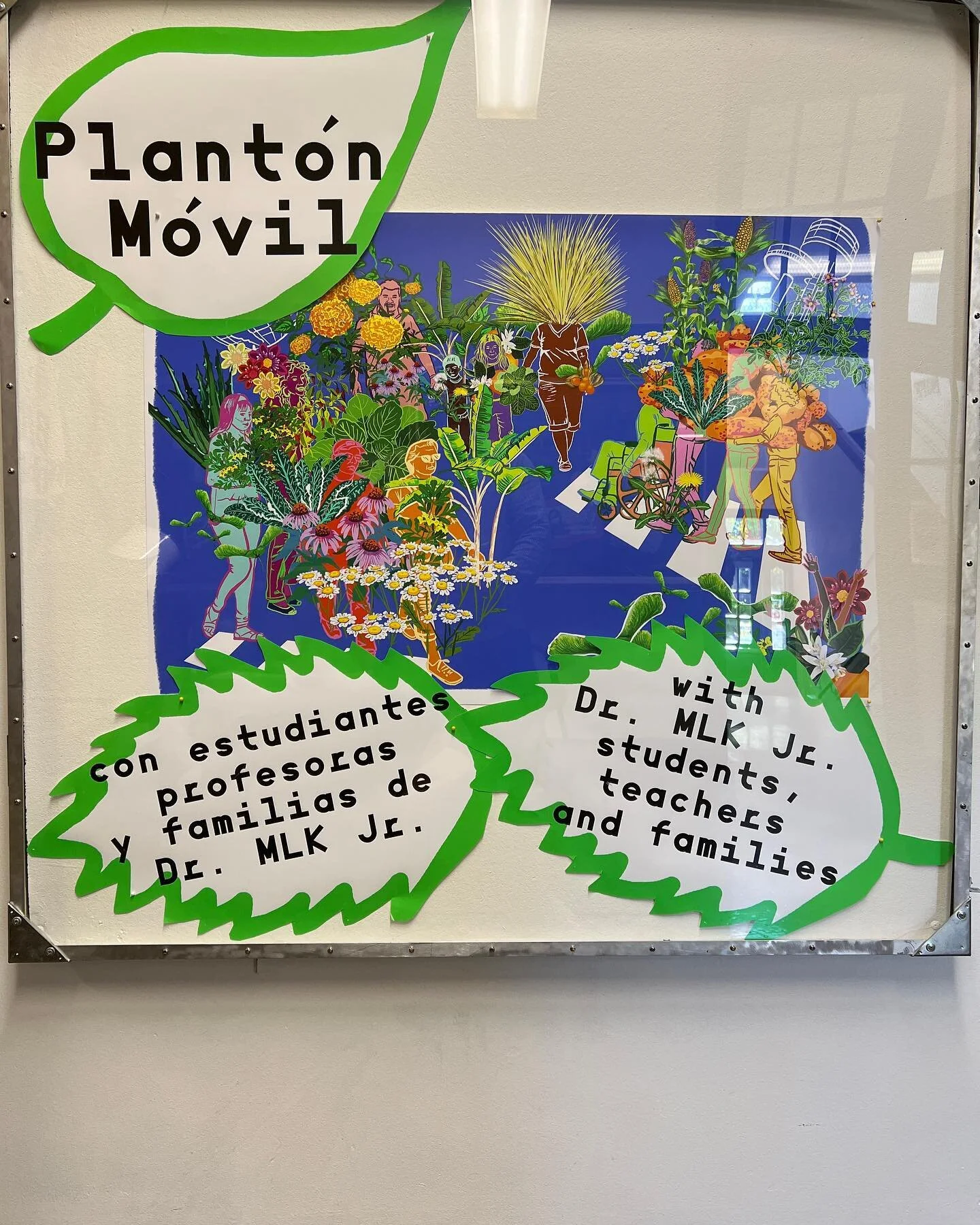 KSMoCA artist in residence Lucia Monge @plantonmovil installed a new show today in preparation for a Planton Movil project she is doing with @mlk_school_pdx next Fall. If you come to Assembly over the next few days you can check it out. Thanks Monty 