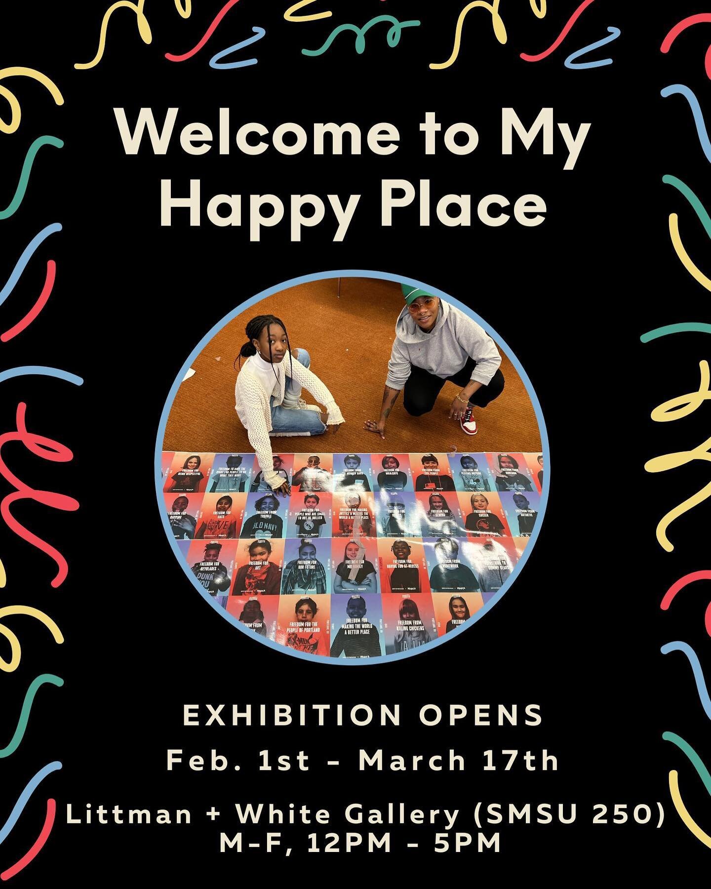 We are excited for tomorrow&rsquo;s in-person KSMoCA opening at PSU&rsquo;s @littmanandwhite gallery. Come by and say hello! You might get to meet Rose, you&rsquo;ll definitely meet Dr. Kiara Hill.

*Welcome to My Happy Place*
an exhibition curated b