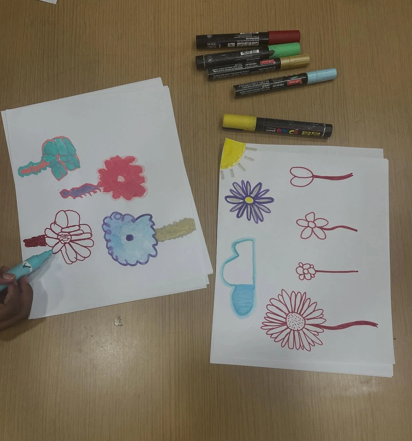 This week PSU mentors and King school mentees had their second meeting and began to dive into creative ideas together. A few creative experiments: serpents, drawing what makes us happy, and even an ice cream cone with a built-in popcorn box that has 