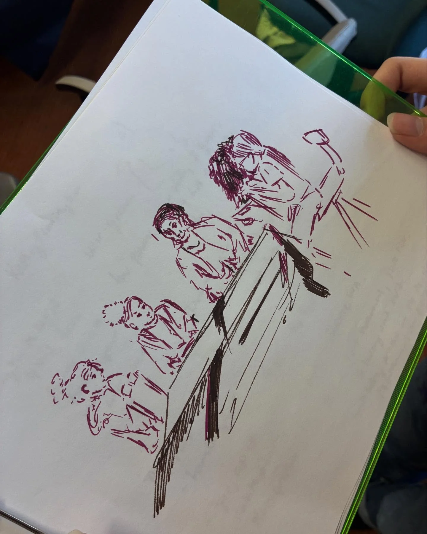 The fourth and fifth grade students, who are curating this years&rsquo; exhibition of artist Kathy Pennington&rsquo;s&rsquo;  work, interviewed her this past Thursday. They asked about the inspiration behind her work, her favorite food, why she paint