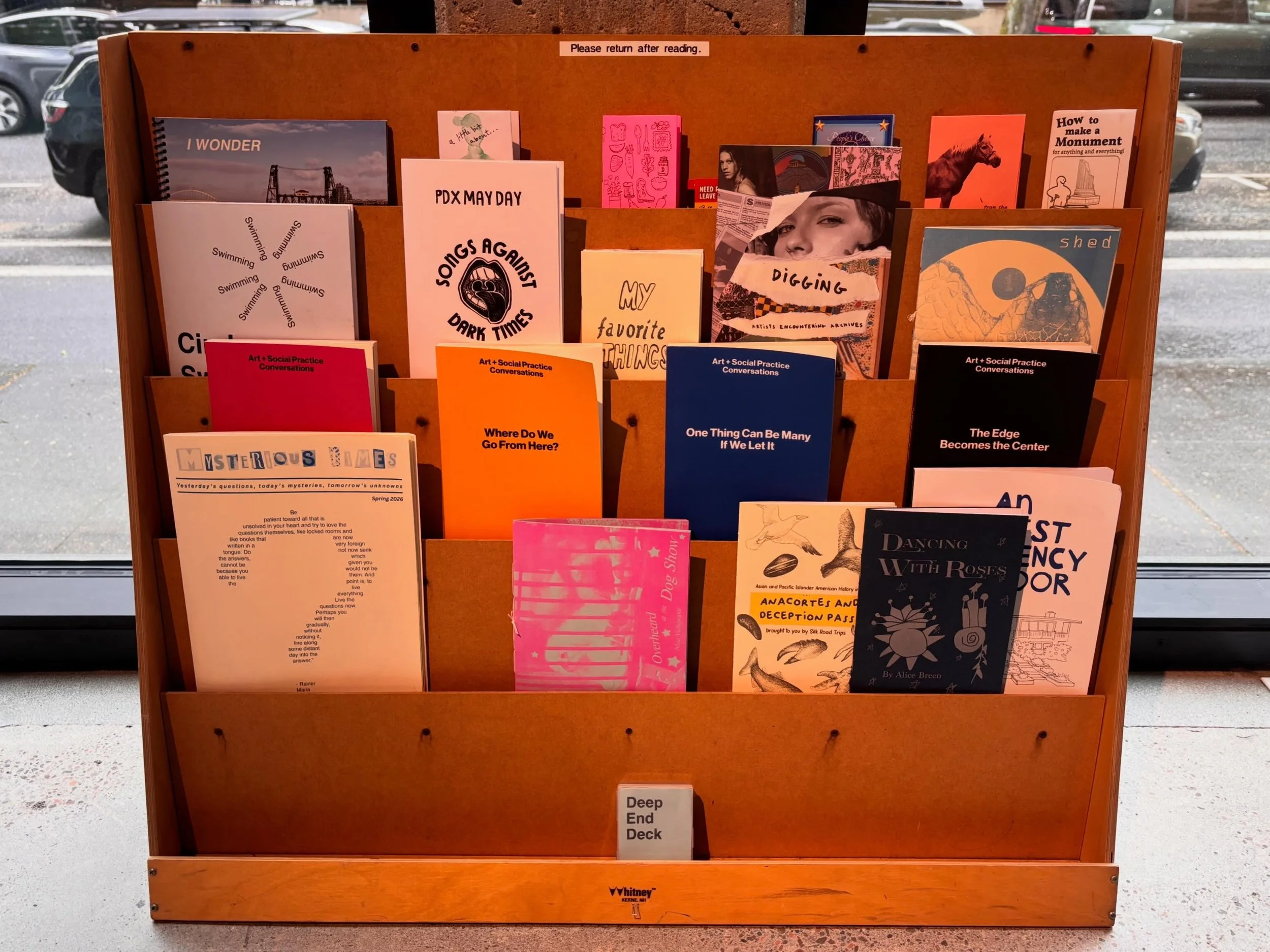 KSMoCA produces publications in collaboration with PSU&rsquo;s Art+Social Practice Program. All of the MFA students conduct interviews related to their research each academic term during the 3 years of the program, which are then posted as part of th