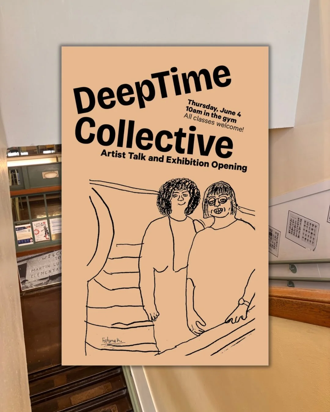 Come and join us for DeepTime Collective&rsquo;s artist talk and opening exhibition next week on Thursday, June 4 (10AM) at Dr. Martin Luther King Jr School Museum of Contemporary Art.

DeepTime Collective is a collaboration between artists Amanda Le
