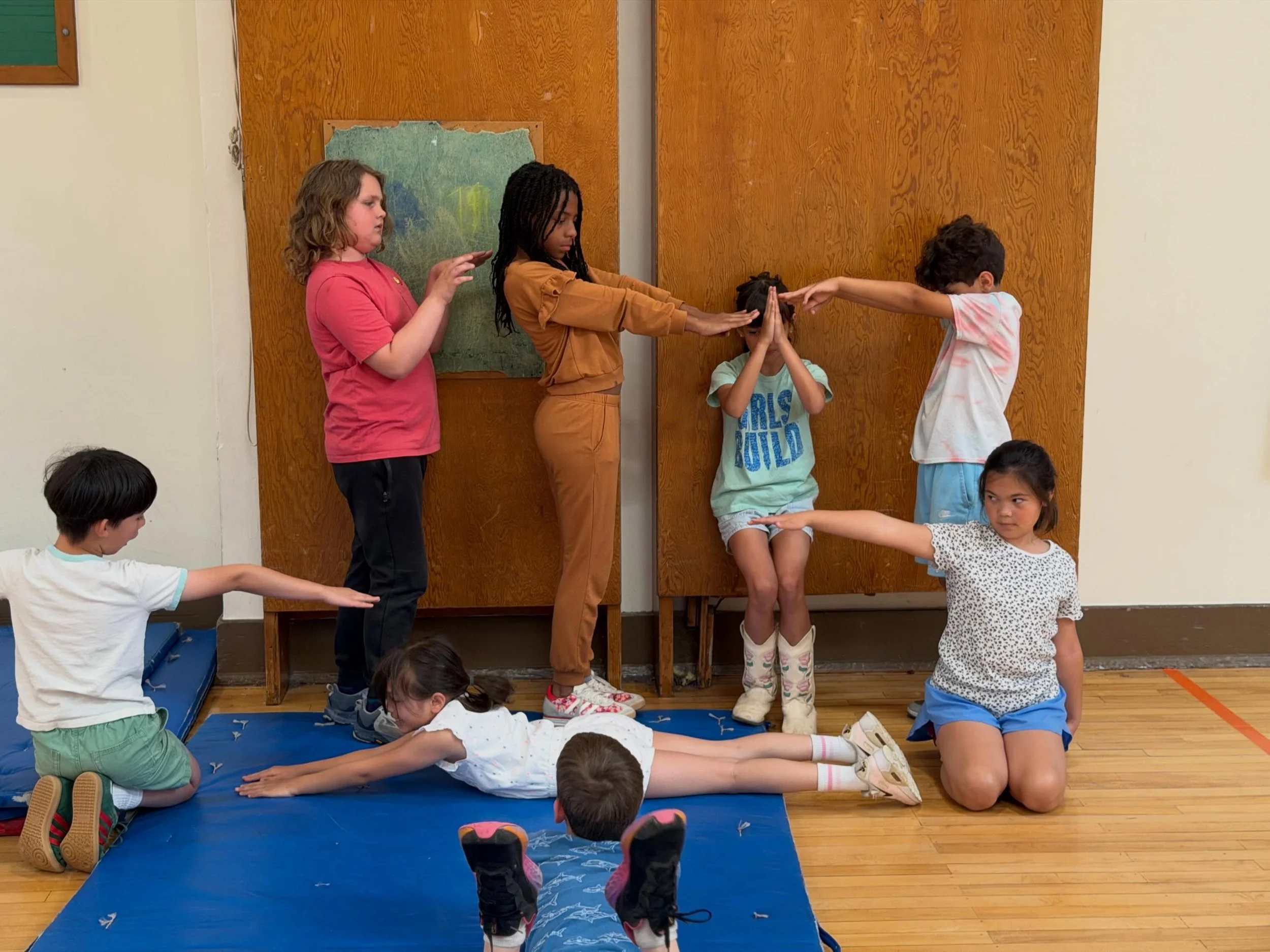 A few snapshots from our recent opening feat DeepTime Collective (@amandaleighevans + @tiakramer). Our spring resident artists explored the shape of time with KSMoCA student participants. We are a partner organization for the @oregoncontemporary bien