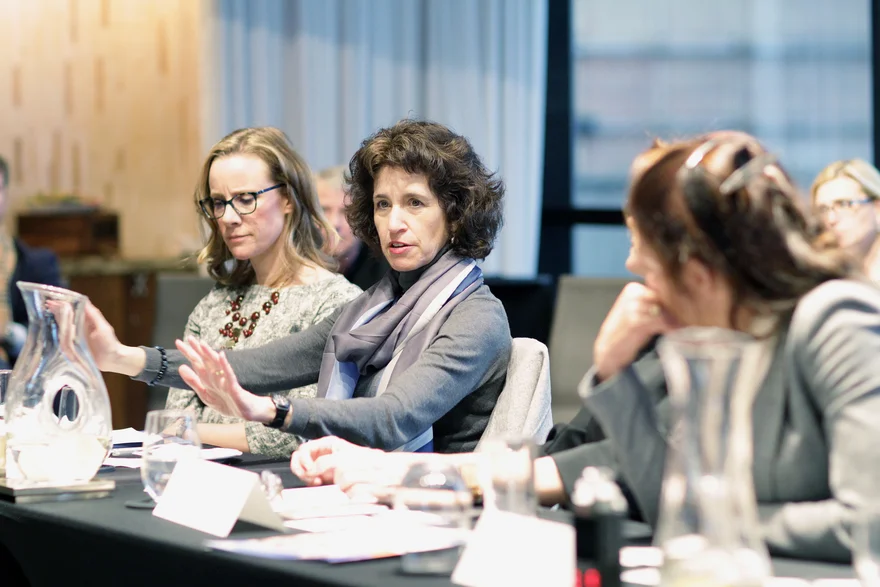 Anne Smith, VP of brand management and design, Choice Hotels International; Cindy Estis Green, CEO and co-founder, Kalibri Labs; and Amy Jakubowski, Managing director & design director, Los Angeles, Wilson Associates discuss the culture in which we are raising children, and how it affects the business environment.