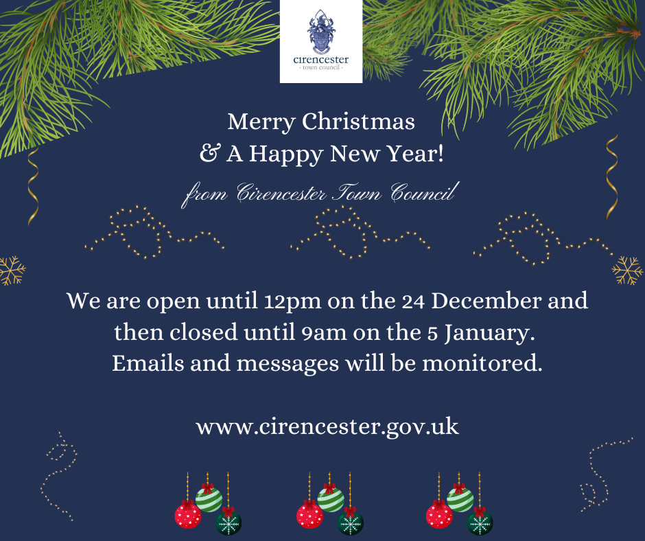 Christmas &amp; New Year Opening Hours