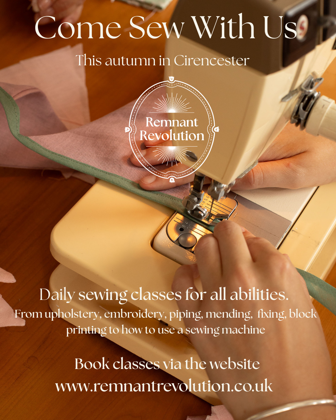 Come Sew With Us - Daily Classes for Everyone