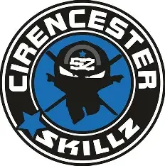 The logo of the GCENCTSTER SKILLZ organization featuring a ninja character wearing a mask, with a black and blue color scheme and circular text.