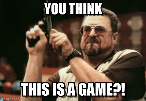 Walter understood this basic fact: This isn't a game.