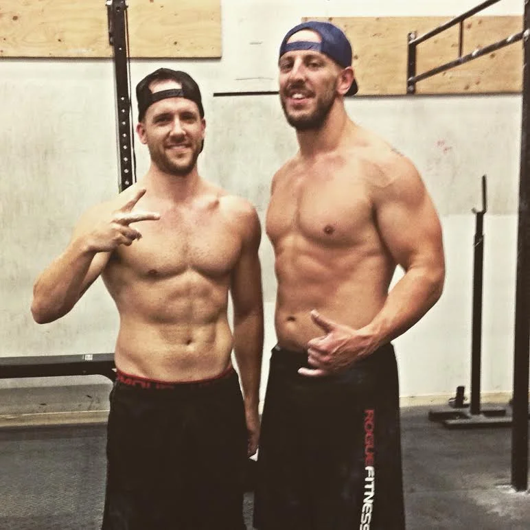 wild/STRONG Founder, right, after counting his macros for 30 days