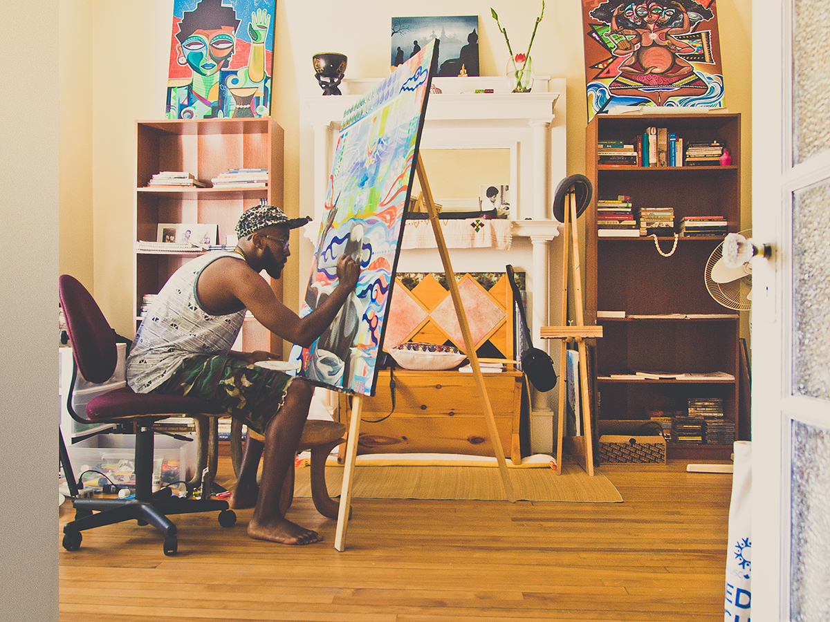  On a mission to inspire and be inspired, I started a blog to showcase the work and workspaces of mostly emerging artists who are putting down roots and producing beautiful work in the nation's capital. &nbsp;The blog was my gateway to vibrant commun