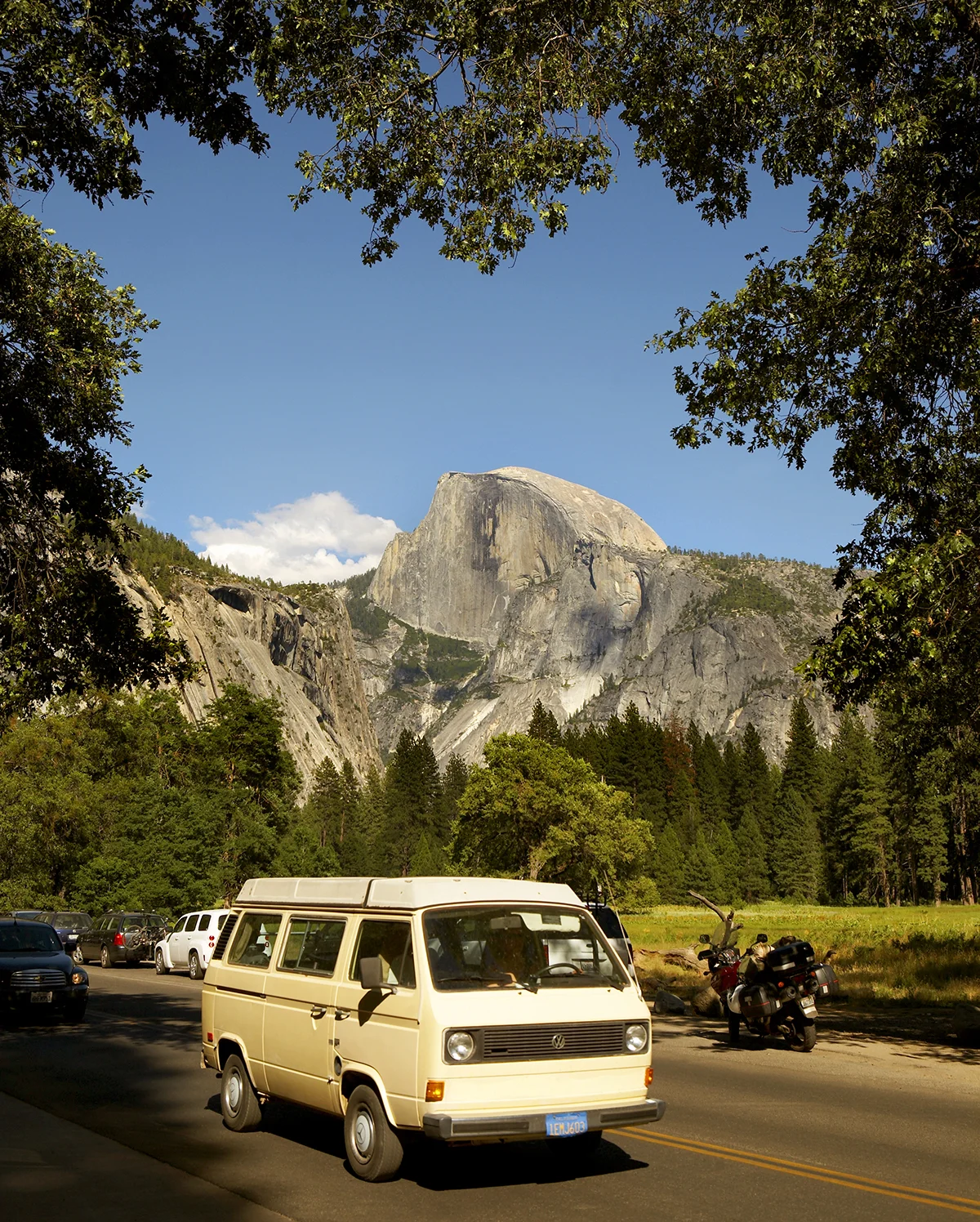 HALF DOME FROM THE VALLEY FLOOR LOOP