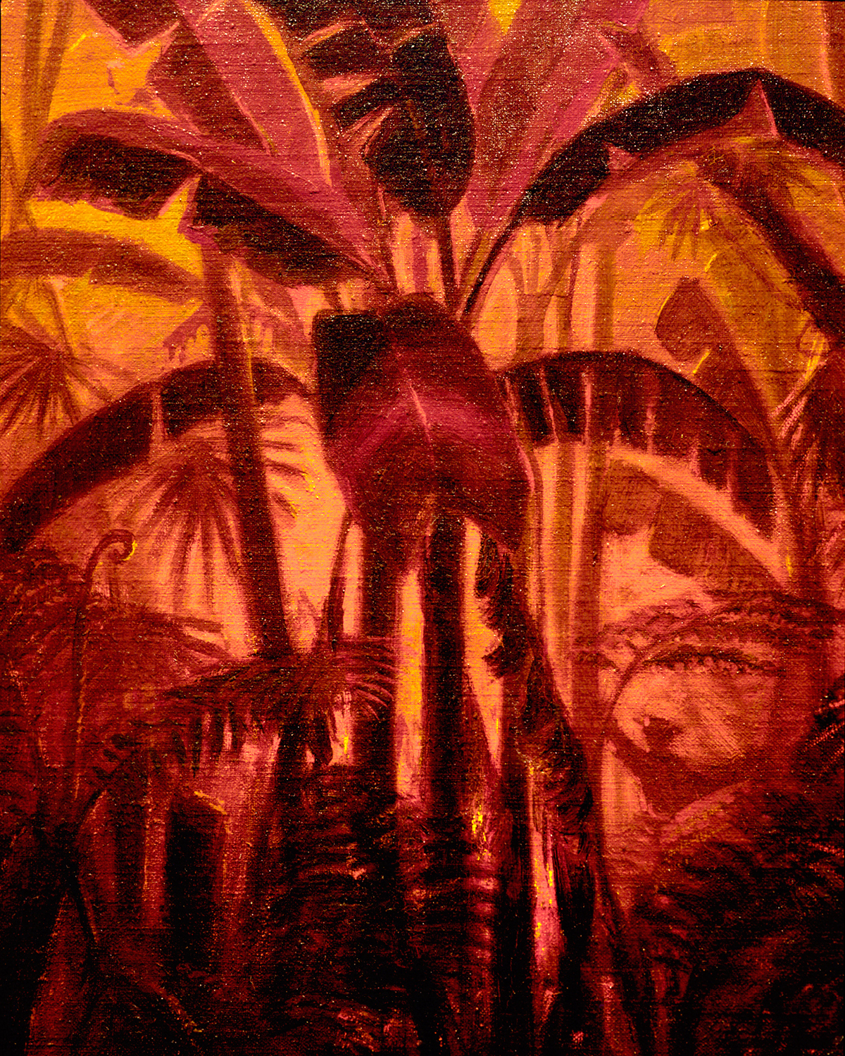  FIERY PALMS SEEN AT THE HONOLULU MUSEUM OF ART 