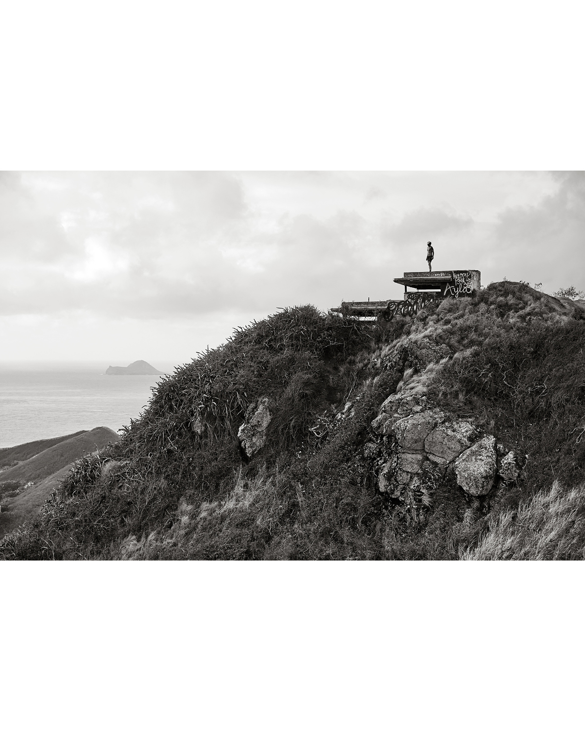  A MORNING RUNNER ON TOP OF PILLBOX TWO 