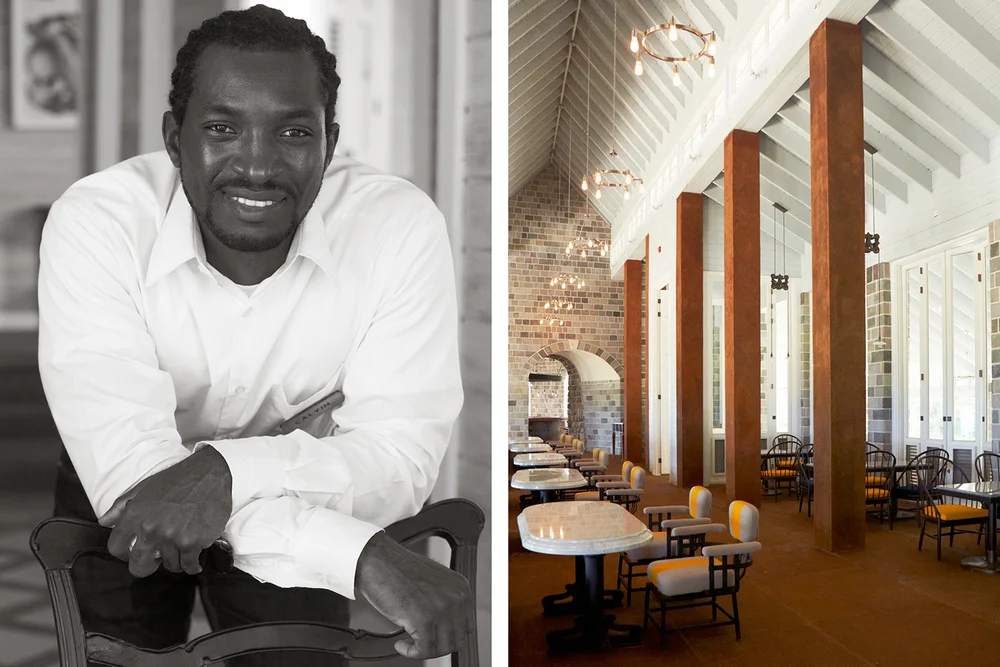  KITTITIAN STAFF MEMBER AND THE KITCHEN RESTAURANT INTERIOR 