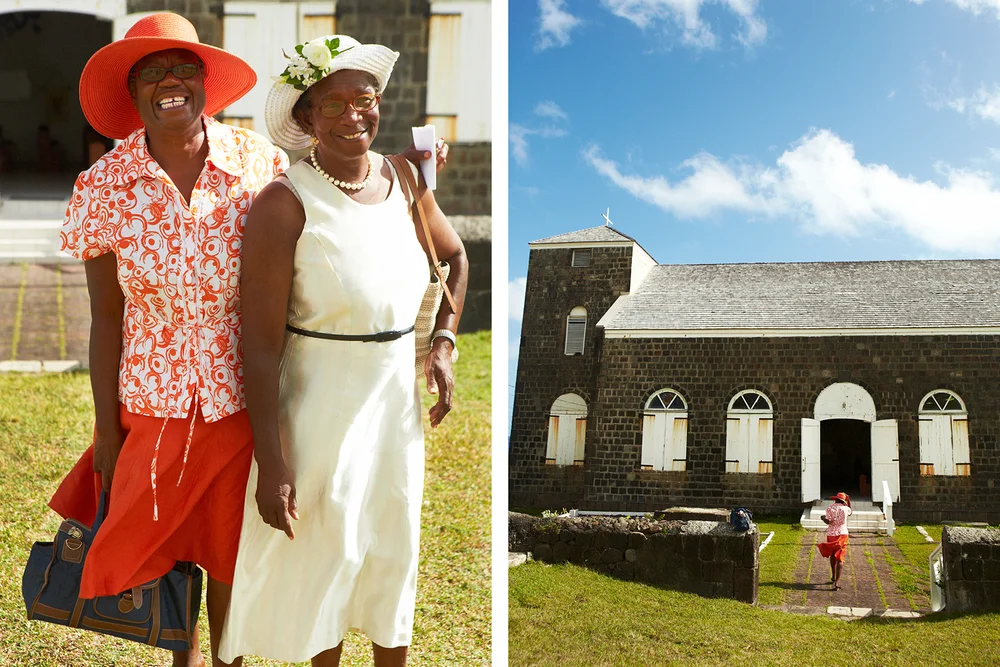  KITTITIAN CHURCH LADIES IN THEIR SUNDAY BEST 