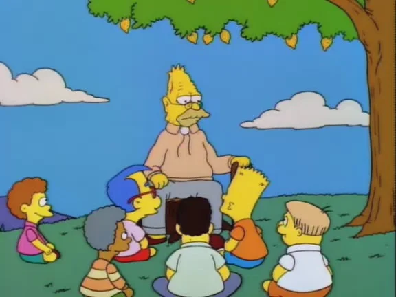 If your inner Abe Simpson is coming out when you present, you may want to rethink your story.