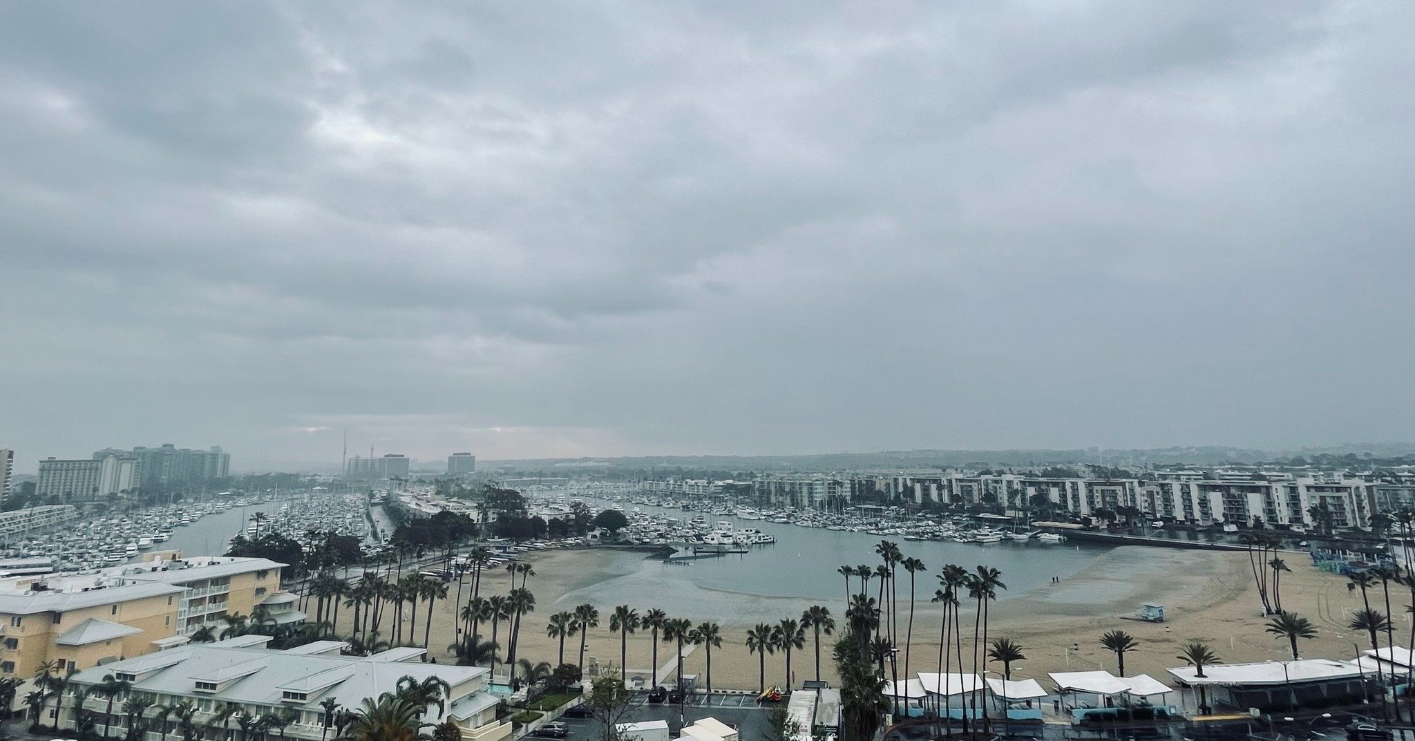 Rainy morning in Marina del Rey, where I wandered to yesterday to continue celebrating Bree's birthday after last week in Atlanta. Today we meander over to Death Valley, where we've never been, to see the giant lake that has formed there as a result 