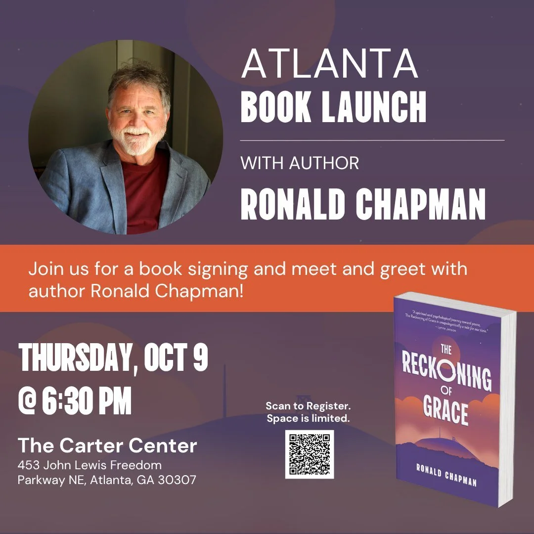 Atlanta &mdash; are you ready? 🙌

This Thursday night at The Carter Center, we will celebrate the release of Ronald Chapman&rsquo;s newest book, The Reckoning of Grace.

It&rsquo;s more than a book launch &mdash; it&rsquo;s an evening of transformat